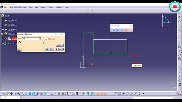 11. Dimensional Constraints Rectangle CATIA Sketcher