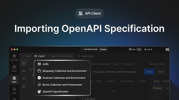 Importing OpenAPI Specification