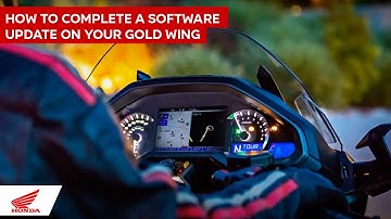 How to complete a software update on your Gold Wing