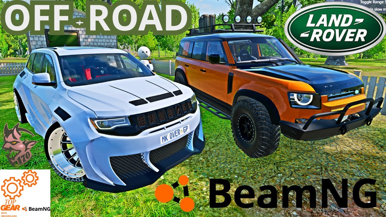 Top Gear BeamNG | Эпизод 3: Мощность Trackhawk для внедорожного горного привода Defender | LOGITE...
