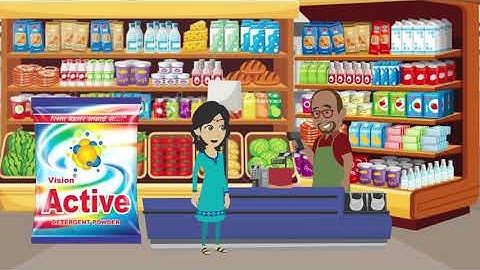 Vision active detergent ad |  Top 2D Animation video ad maker | Satra Productions