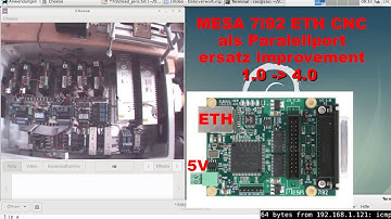 ETH CNC Mesa 7i92 Parallelport zu Net 4Mbit Flashen und Pinout