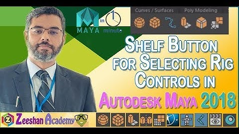 Create Shelf Button for Rig Controls in Maya | Custom Script to select Rig control in Maya Tip-18