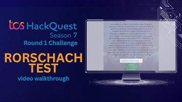 TCS HackQuest Season 07 Round 01 | "Rorschach Test" | Capture the Flag Walkthrough