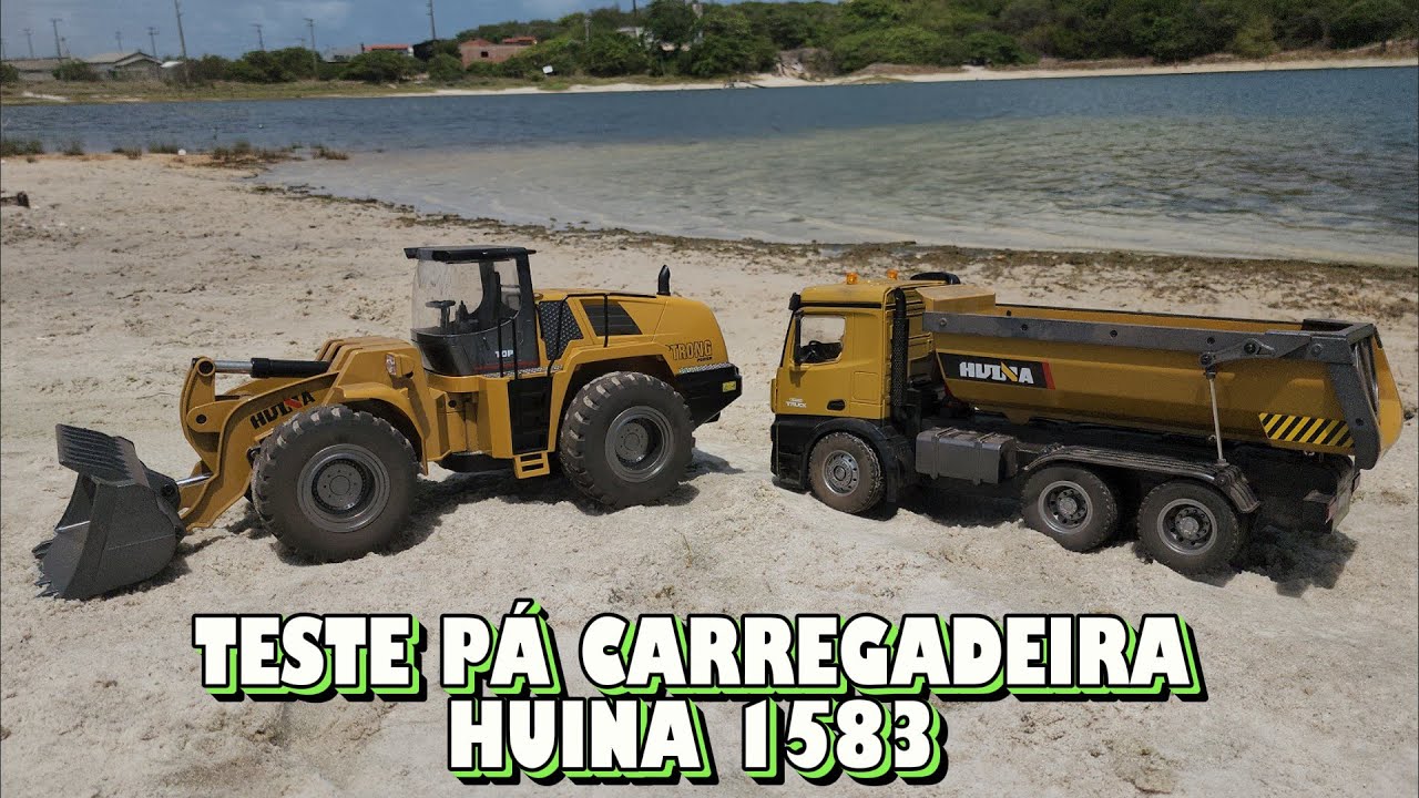 TESTE PÁ CARREGADEIRA HUINA 1583 DE CONTROLE REMOTO COMPRADA NO MERCADO LIVRE