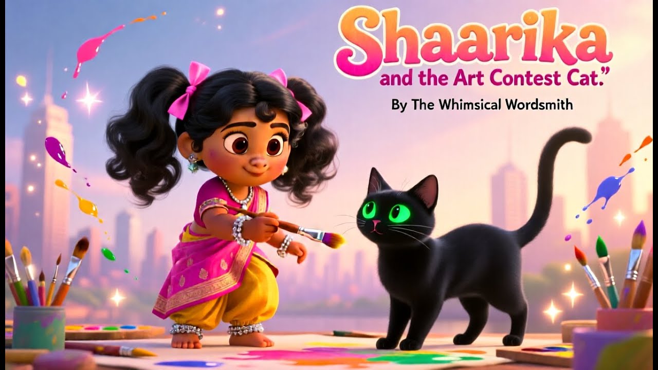 Shaarika & The Art Contest Cat 🎨: A Heartwarming Bedtime Story About Kindness Over Winning!