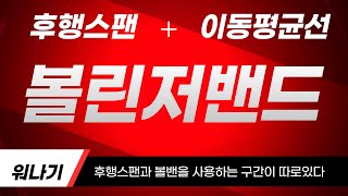 후행스팬과 볼린저밴드의 매매 사용하는 구간이 따로 있다.