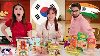 China vs India vs Korean Snack war thumbnail