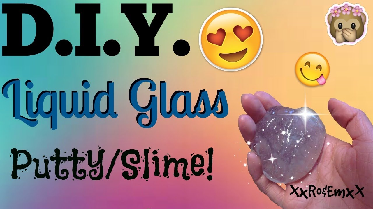 Diy Liquid Glass Puttyslime How To Make Clear Putty