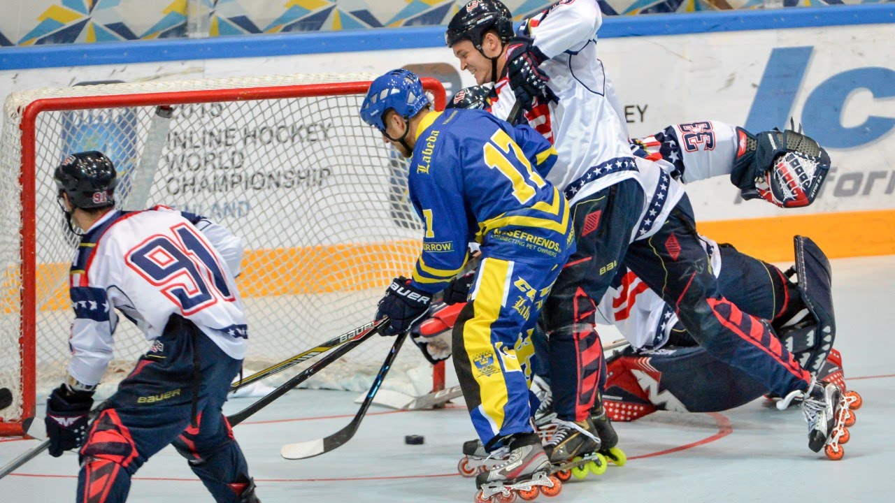 USA vs. Sweden (QF) - 2015 IIHF Inline Hockey World ...