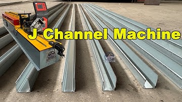 J channel roll forming machine | U channel roll forming machine working video in Egypt