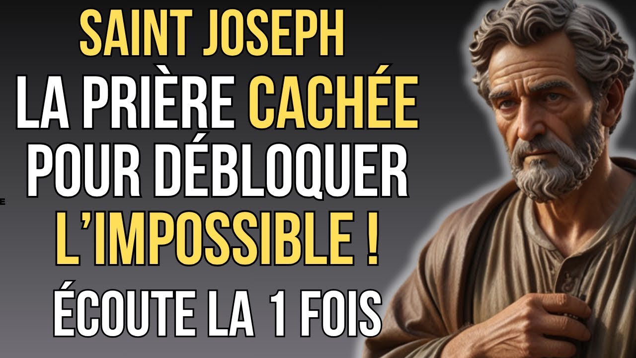 ✨ NE L'IGNORE PAS : Cette Prière Cachée à Saint Joseph Débloque TOUTES Les Situations IMPOSSIBLES! 🙏
