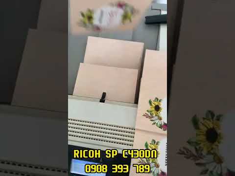 Video ????IN THIỆP CƯỚI - TRÊN MÁY IN LASER MÀU A4 =》 RICOH SP... - youtube