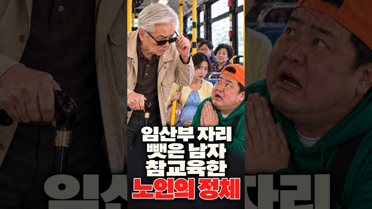 임산부 자리 뺏은 남자, 노인이 나서자 싹싹 빈 이유? #숏드라마 #영포티 #시니어드라마