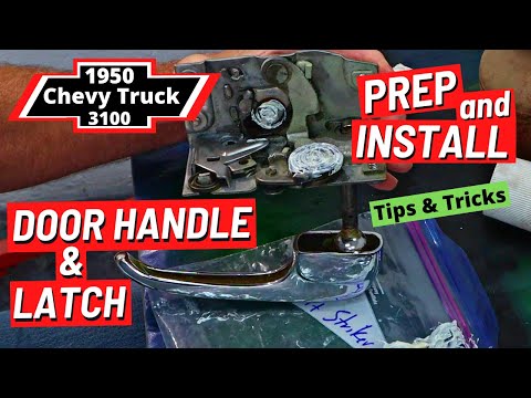1950 Chevy Truck (Ep 70) Installing the Door Latch, Handle and Striker