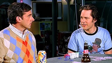 ポール・ラッドはスティーブ・カレルが童貞であることを知る | 40歳の童貞男 | 映画シーン