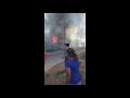 Salida Bomberos (dest. el dique) B.V. Ensenada. incendio de viviendas.