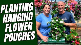 Planting Hanging Flower Pouches