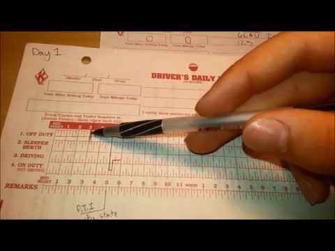 How To Do Truck Driver Log Book Tutorial 2015 (with GLAU INC)