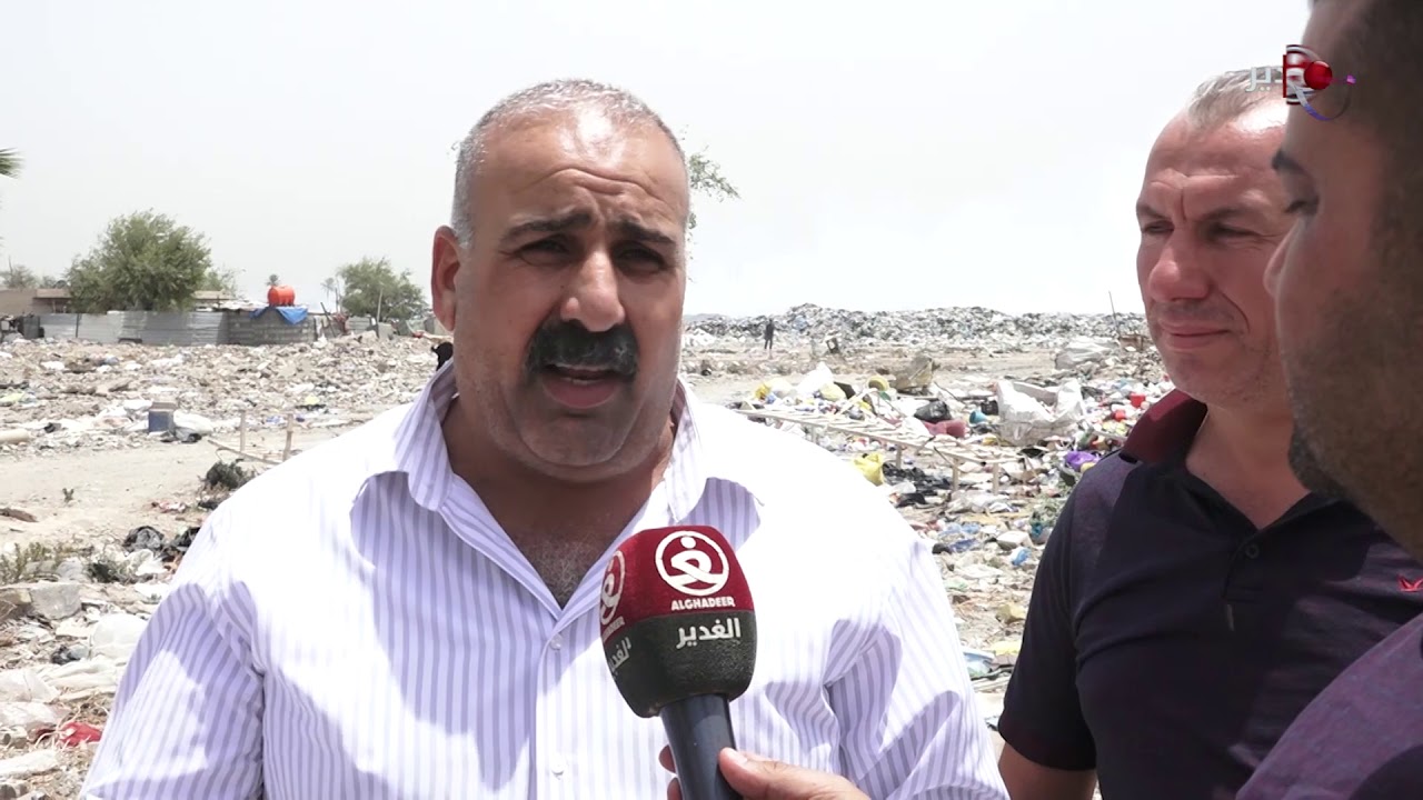 بغداد | التلوث في معسكر الرشيد نتيجة الحرائق المتكررة