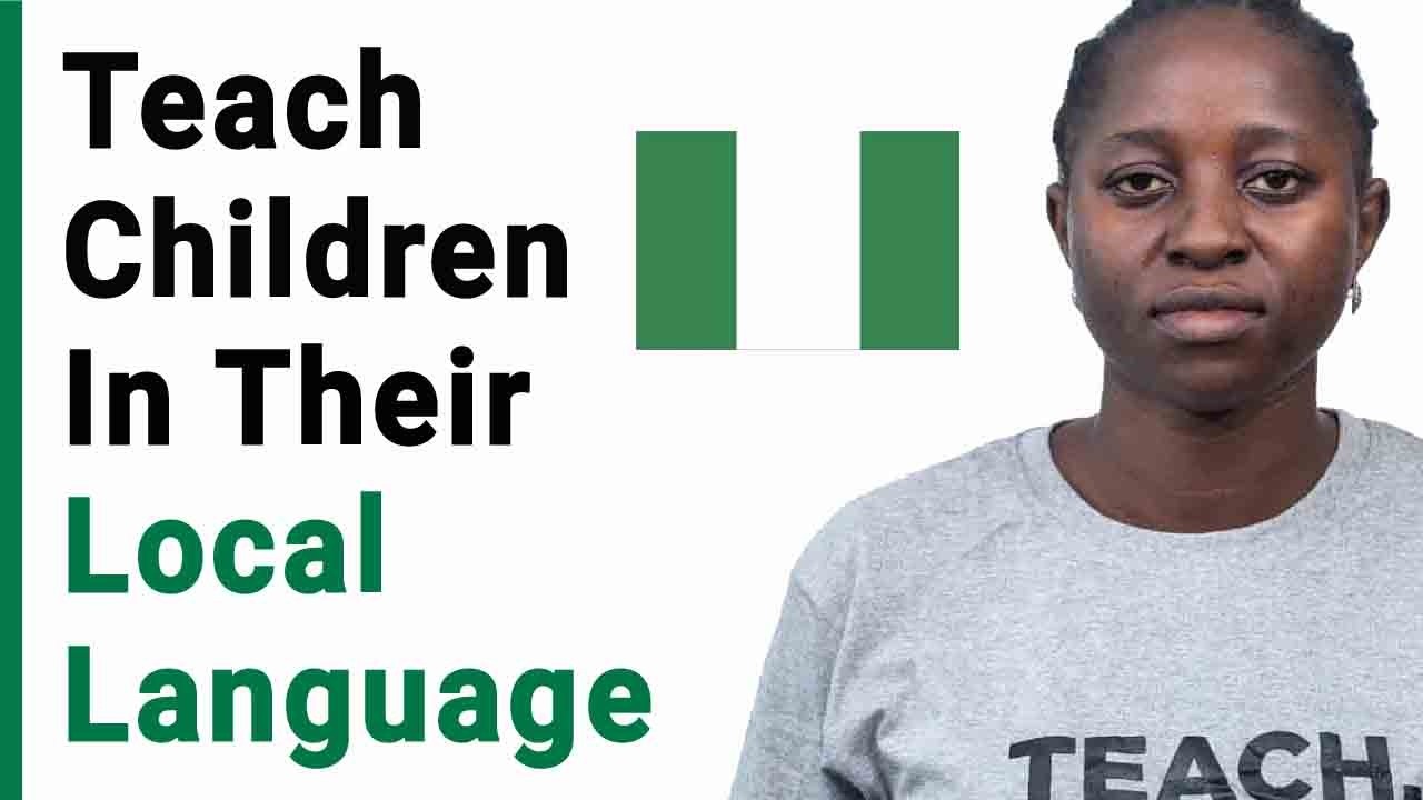 She Says African Children Should Be Taught in Their Local Language