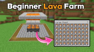 Easy Beginner Lava Farm Build Tutorial in Minecraft | Lava Farm | Umesh Krishnia |