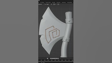 3D Axe in blender