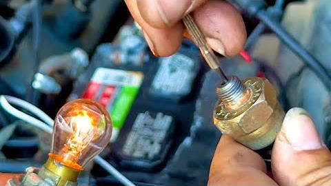 How to test a oil pressure sensor @elchanojose