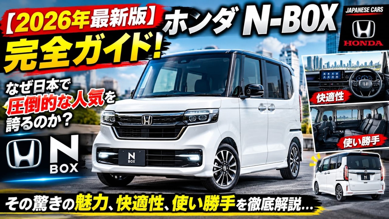 2026年最新版】ホンダ N-BOX完全ガイド！なぜ日本で圧倒的な人気を誇る