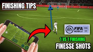 HOW TO FINISH IN FIFA MOBILE 22!! TUTORIAL ON HOW TO SCORE GOALS 1on1 vs THE GK!!