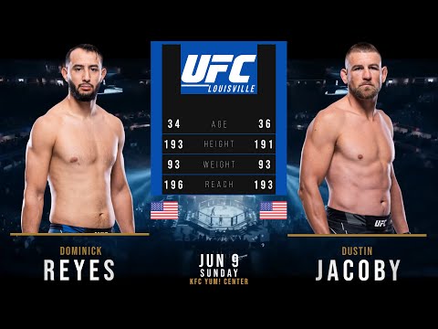 Dominick Reyes vs Dustin Jacoby fight footage