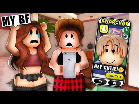 My Sisters BOYFRIEND Has a CRUSH on Me in ROBLOX SNAPCHAT.. (Brookhaven RP 🏡)