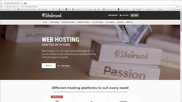 Setup WordPress Hosting on SiteGround
