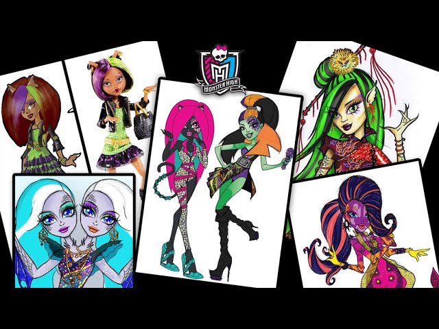 Концепт-Арты MONSTER HIGH - ЧАСТЬ 1 - Какими Могли Быть Куклы! ★ Запись Стрима