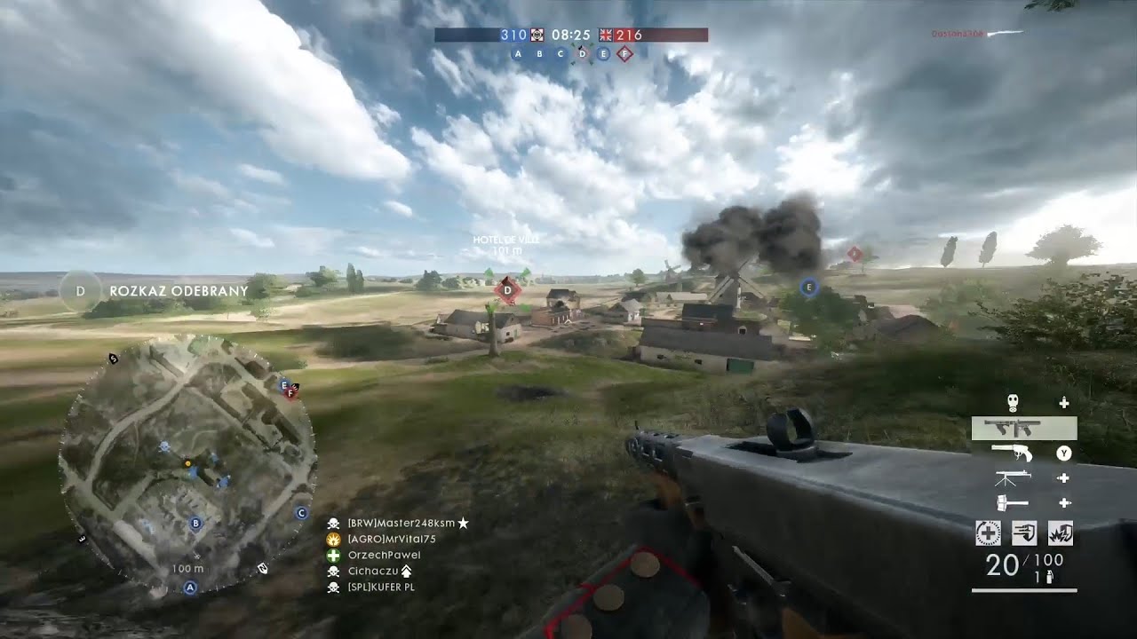 Battlefield 1: Podbój , Conquest Gameplay(No Commentary)Blizna Saint Quentin , St. Quentin Scar PTFO