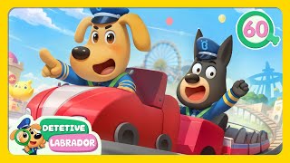 Um Dia Divertido no Parquinho 🎢🎡 Cuidado no Parquinho do Detetive Labrador por 1 Hora 🔍 Compilação