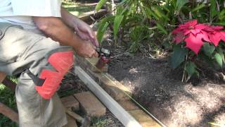 Paul shows how to lay a small garden retaining wall without mixing mortar.