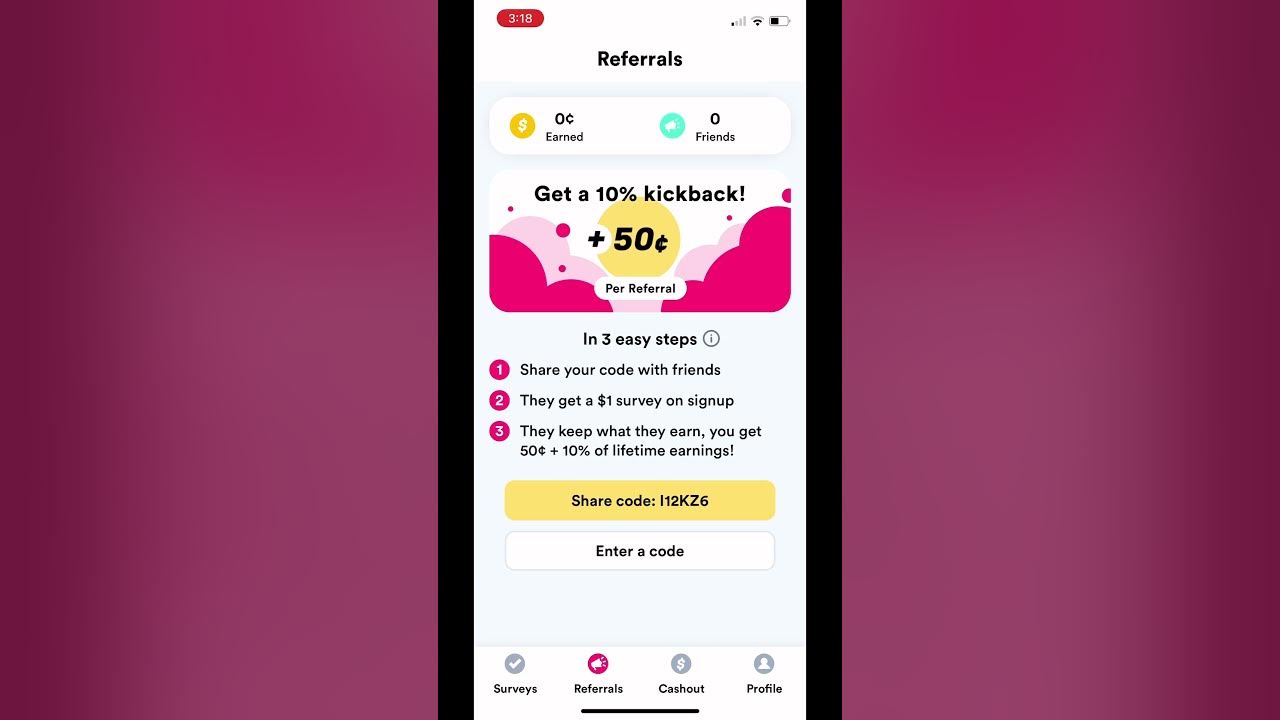 Survey Pop Referral Code - YouTube