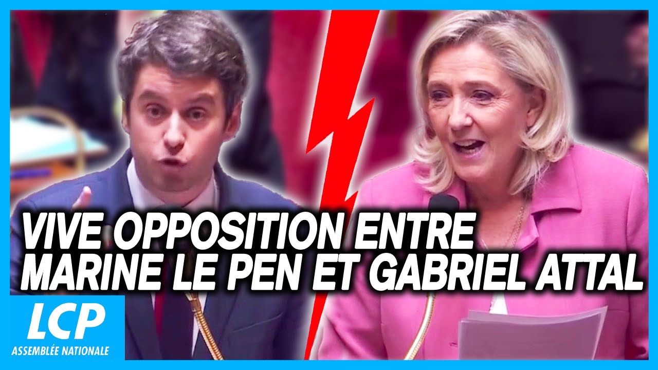 Guerre en Ukraine : vive opposition entre Marine Le Pen et Gabriel Attal - 27/02/2024