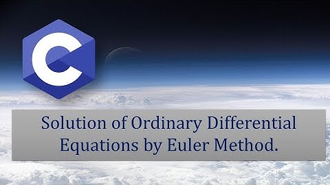 C Program for Euler