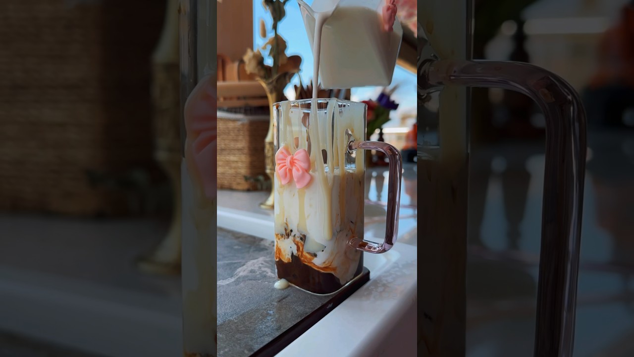 Coffee cube iced latte 🧊 