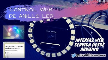 Control web de anillo LED RGB con Arduino