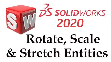 Solidworks 2020 Tutorial in Hindi  #14 . Rotate, Scale & Stretch Entities