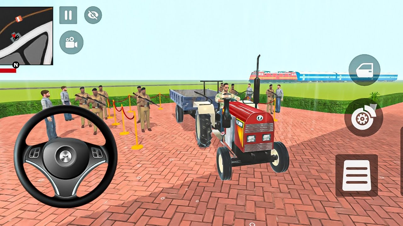 😤Modified monster tractor 🚜 Gangster Life in Indian Streets | Open WorldGame game for android😎