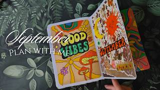 September Bullet Journal Setup | 70s Inspired, Colorful & Whimsical