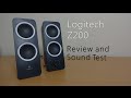 Logitech Z200 review and sound test