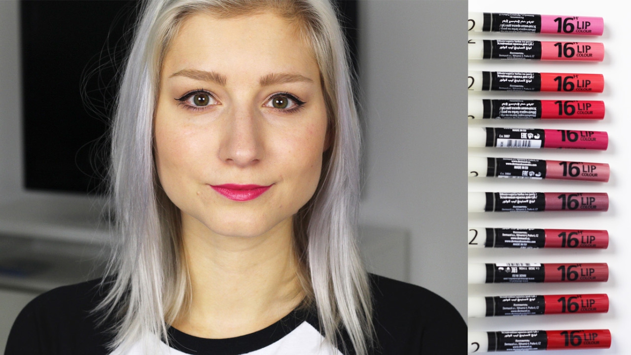 Dermacol 16h Lip colour - recenze, swatche a test výdrže | Flabgee