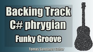 C# phrygian Backing Track - Funk Rock Groove Guitar Jam Backtrack | TS 36