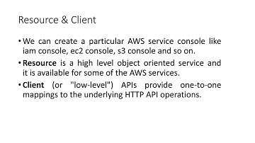 Boto3 : First program | Understanding  Resources & Client | Printing IAM users through python |