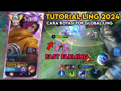 TUTORIAL LING 2024 - Cara Rotasi Top Global Ling || Mobile Legends
